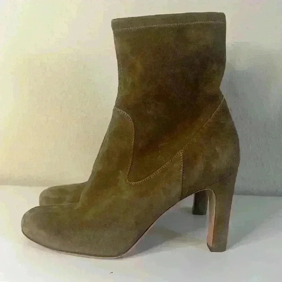 Unutzer Tan Suede Booties - Picture 2 of 5